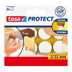 tesa Protect® Filzgleiter Kunststoff Ø 2,2 cm, 12 Set