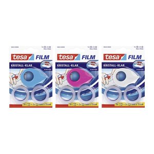 tesafilm Mini Abroller 3 Farben + 2x tesafilm 10/19 kris.-k.