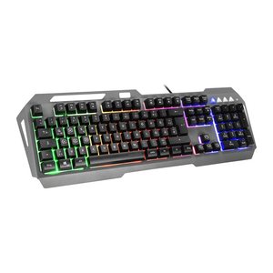 speedlink LUNERA Metal Rainbow Gaming-Tastatur grau, schwarz