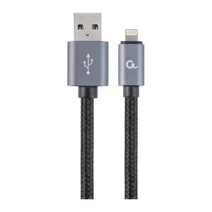 gembird 8-Pin Kabel mit Metallanschlüssen, 1,8 m, schwarz