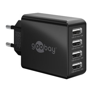 goobay Ladeadapter schwarz, 30 Watt