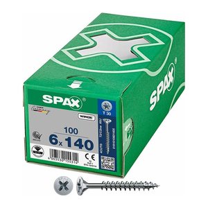 SPAX® Universalschrauben T30 Senkkopf WIROX 0191010601405 6 mm x 140 mm, 100 St.