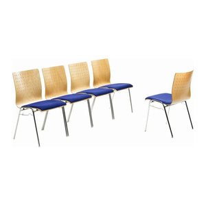 Mayer Stapelstuhl myARCADO 2118 01 26 396 blau Stoff, 1 St.