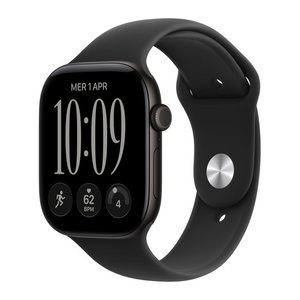 Apple Watch 12 46 mm Aluminium schwarz (GPS + Cellular) Sportarmband S/M schwarz