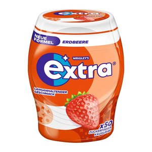 extra® ERDBEERE Kaugummis 50 Dragees, 1 St.