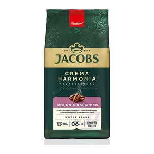 JACOBS CREMA HARMONIA ROUND & BALANCED Kaffeebohnen, Arabicabohnen kräftig, 1 kg