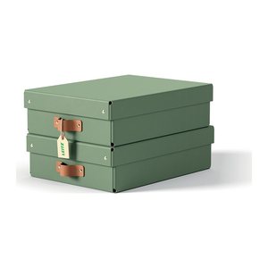 LEITZ Puro Aufbewahrungsboxen 8,0 l grün 27,0 x 37,0 x 10,0 cm, 2 St.