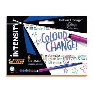 BIC Intensity Color Change Fineliner farbsortiert 0,4 mm, 6 St.