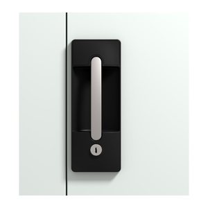 CP Stahlschrank 8932-052 S10294 lichtgrau, enzianblau 4 Fachböden 120,0 x 60,0 x 195,0 cm, aufgebaut, 1 St.