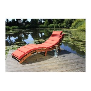 Garden Pleasure Sonnenliege Nassau braun Holz