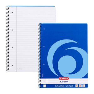 herlitz Collegeblock x.book liniert DIN A4 Innenrand, 1 Block
