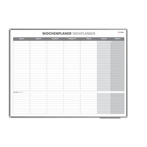 ALLboards Wochenplaner, Tageseinteilung 120,0 x 90,0 cm