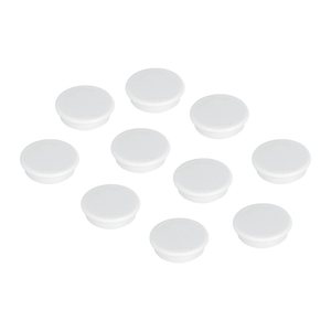 FRANKEN Magnet weiß, Kunststoff Ø 3,8 cm, 10 St.