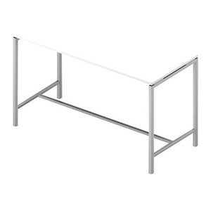 Quadrifoglio Stehtisch Creo weiß rechteckig, 4-Fuß-Gestell weiß, 180,0 x 80,0 x 107,0 cm