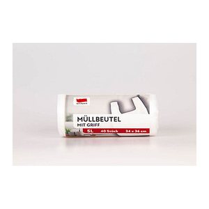 quickpack Müllbeutel 5,0 l weiß, 40 St.