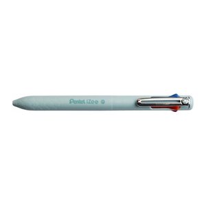 Pentel 4-Farben-Kugelschreiber iZee 4C hellblau, Schreibfarbe: orange, pink, hellblau, violett, 1 St.
