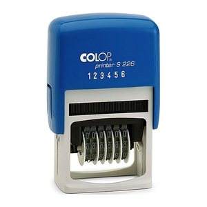 COLOP Ziffernstempel Printer S 226N selbstfärbend schwarz ohne Logo, 1 St.
