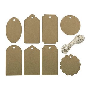 artoz Geschenkanhänger braun Hangtag Set Recycling, 16 St.