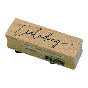 artoz Motivstempel Einladung 6,0 x 2,0 cm, 1 St.