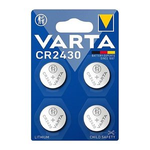 VARTA Knopfzellen CR2430 Lithium 3,0 V, 4 St.