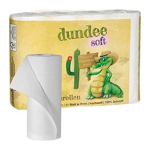 dundee Küchenrollen 3-lagig, 4 Rollen