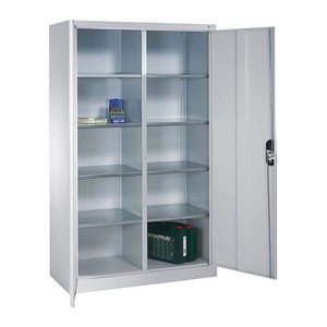 CP Stahlschrank 8931-311 S10121 lichtgrau 4 Fachböden 120,0 x 50,0 x 195,0 cm, aufgebaut, 1 St.