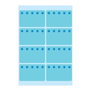 HERMA Eiskristalle Tiefkühletiketten blau 40,0 x 26,0 mm, 6 Blatt