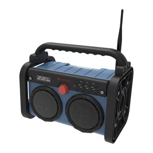 soundmaster DAB85BL Baustellenradio blau, schwarz