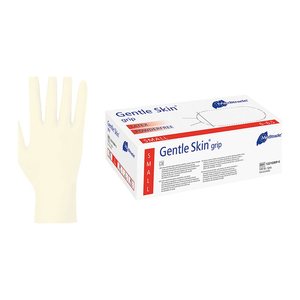 Meditrade® unisex Einmalhandschuhe Gentle Skin® grip beige Größe M, 100 St.