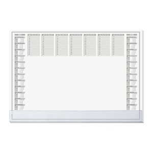 SIGEL Schreibtischunterlage Protect 2027/2028 weiß Papier 59,5 x 41,0 cm, 40 Blatt