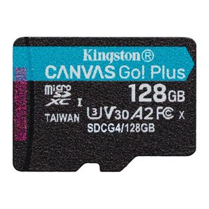 SD MicroSD Card 128GB Kingston SDXC Canvas Go Plus retail