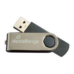 MediaRange USB-Stick schwarz, silber 32 GB, 1 St.