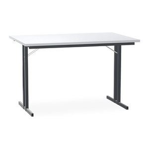 Klapptisch mit T-Fuß – Gestell in Schwarzgrau (1200 x 800 x 750 mm)