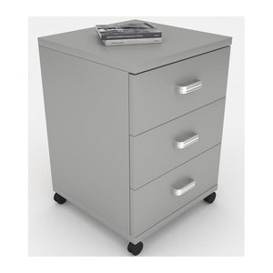 VCM my office Tobila Rollcontainer grau 3 Auszüge 45,0 x 44,0 x 58,0 cm