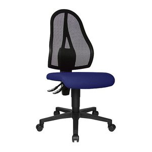 Topstar Bürostuhl Open Point P, OP100 G26 Stoff blau, Gestell schwarz