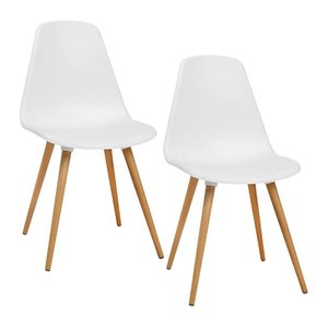 Topstar Schalenstühle T2020 FZ10BUW-2 weiß Kunststoff, 2 St.