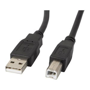 LANBERG USB-A(M)->USB-B(M) 2.0 Kabel 1,8m Ferrite schwarz