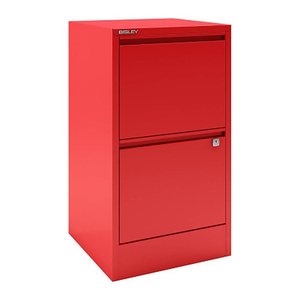 BISLEY Home Hängeregistraturschrank kardinalrot 2 Schubladen 41,3 x 40,0 x 67,2 cm, 1 St.