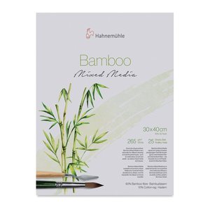 HAHNEMÜHLE Malblock Bamboo 30,0 x 40,0 cm 265 g/qm, 25 Blatt, 1 Block