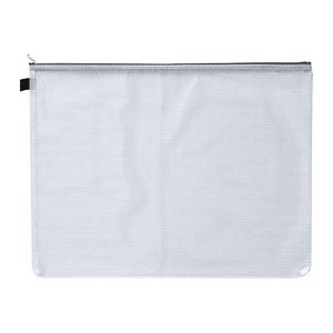 FolderSys Reißverschlussbeutel DIN A3 transparent/grau 0,15 mm, 1 St.