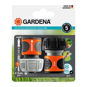 GARDENA Gartenschlauchverbinder-Set 18275-20 19 mm (3/4 Zoll) Wasseranschluss, 1 St.