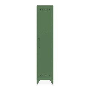 BISLEY Stahlschrank Fern Locker FERLOC623 olivgrün 1 Fachboden 38,0 x 51,0 x 180,0 cm, aufgebaut, 1 St.