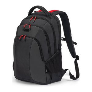 DICOTA Laptop-Rucksack SEEKER II Kunstfaser schwarz, rot 23,5 l bis 40,6 cm (16 Zoll)
