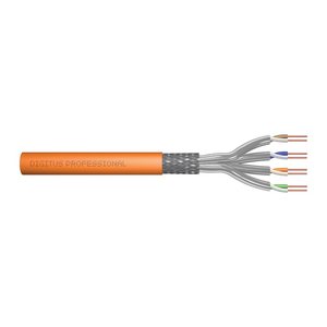DIGITUS CAT.7 S/FTP Verlegekabel, simplex, 500m,orange