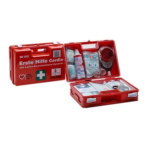 LEINA-WERKE Erste-Hilfe-Koffer SAN Cardio DIN 13157 + Erweiterung orange