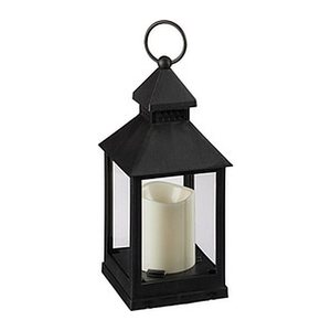 relaxdays LED Laternen schwarz 10,0 cm, 2 St.