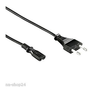 goobay Euro/Geräte C7 Netzkabel Netzkabel mit Eurostecker 1,5 m schwarz, 1 St.