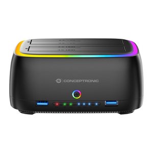 CONCEPTRONIC Festplattengehäuse 2.5/3.5"HDD/SSD 2xUSB-A sw