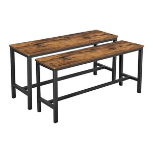 VASAGLE Sitzbänke KTB33X braun Holz 108,0 cm, 2 St.