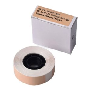 G&G Etikettenrolle (150 Einzeletiketten 15 x 50mm) Orange